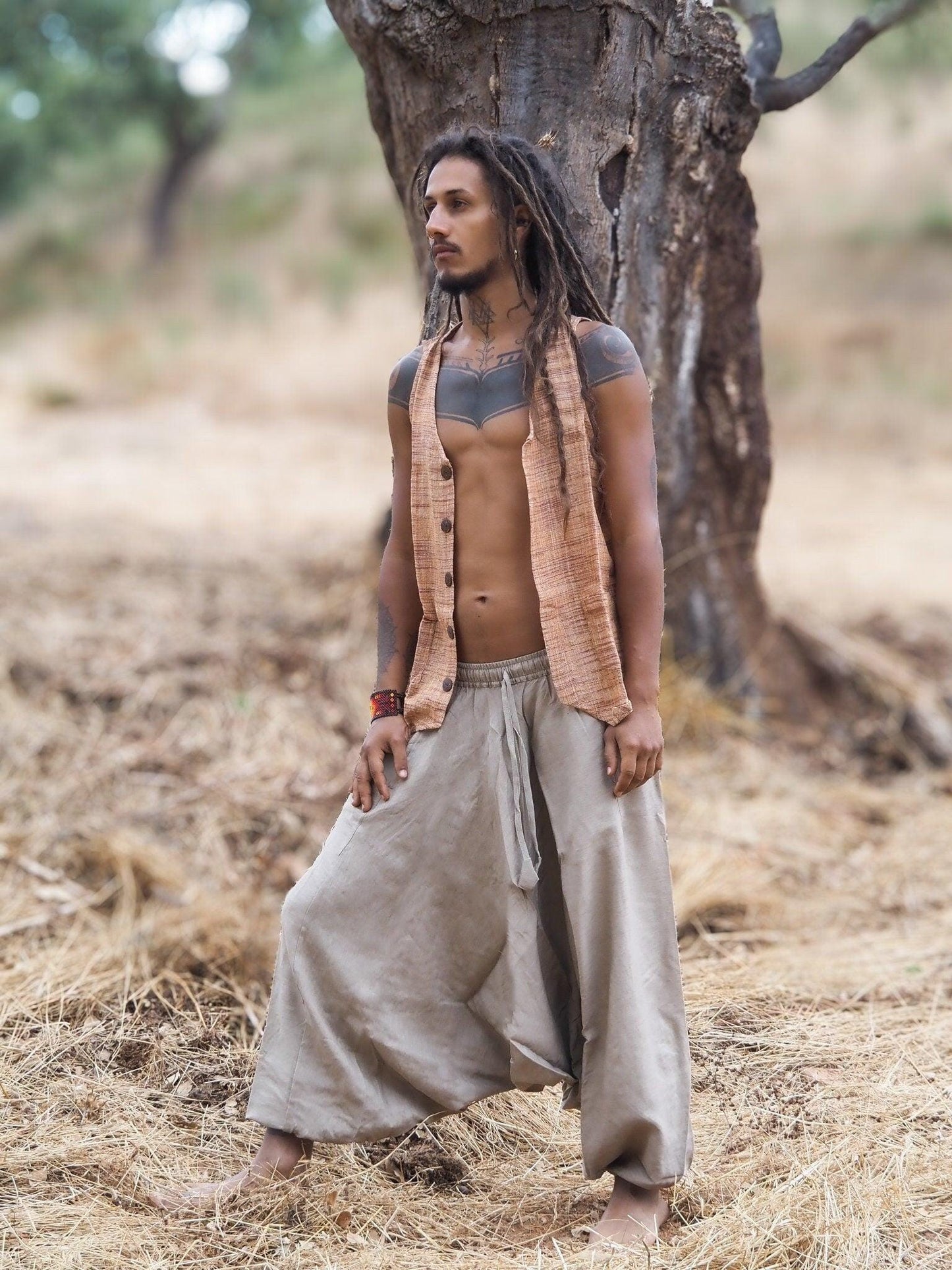 Linen Harem Pants, Earthy Clothing, Linen Yoga Pants, Loose Pants, Linen Clothing, Boho Pants, Beach Pants, Baggy Pants, Natural Clothing