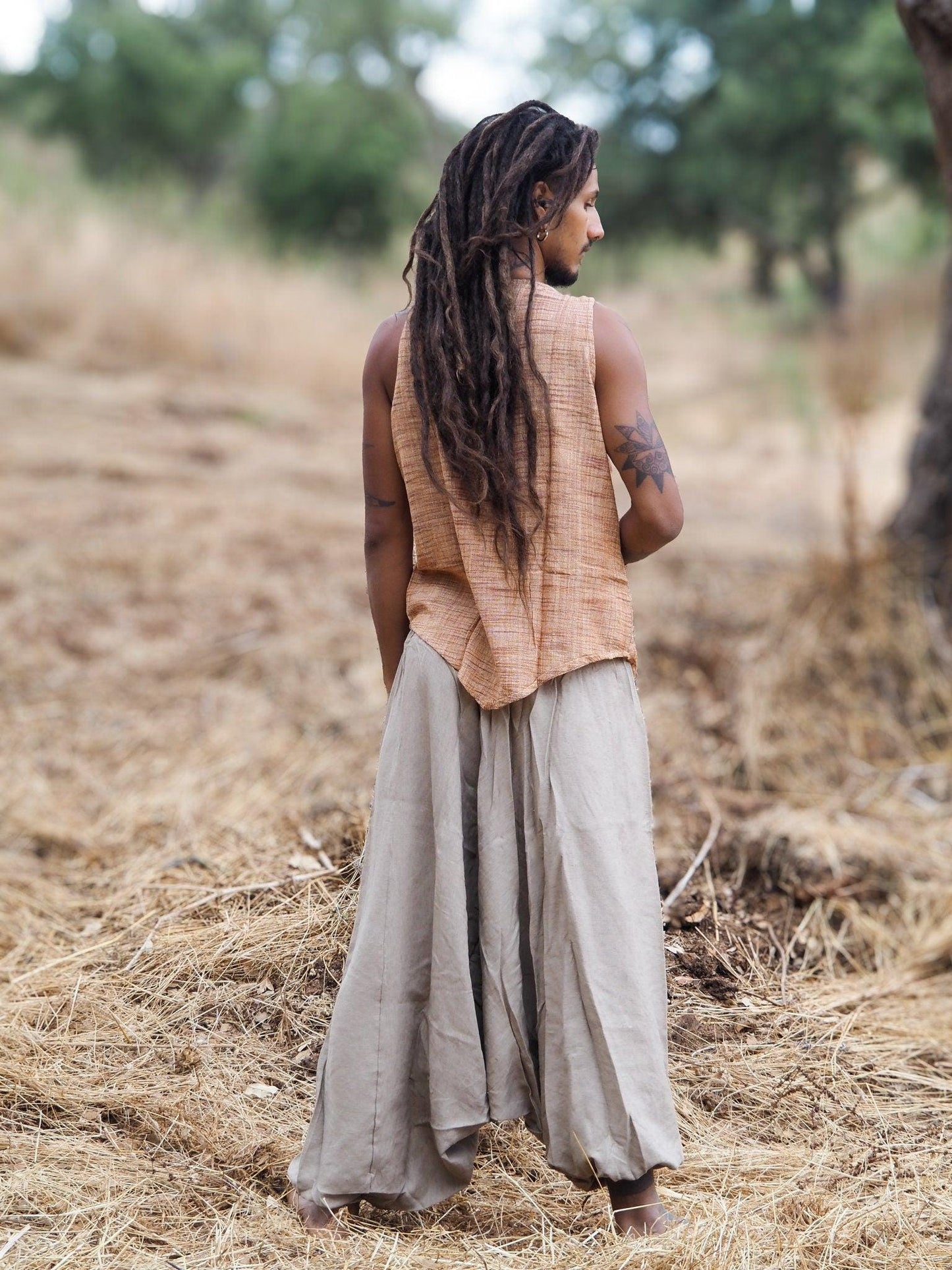 Linen Harem Pants, Earthy Clothing, Linen Yoga Pants, Loose Pants, Linen Clothing, Boho Pants, Beach Pants, Baggy Pants, Natural Clothing