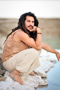 Men's Khadi Vest, Tribal Clothing, Men Waistcoat, Boho Shirt, Earthy Clothing, Khadi Clothing, Hippie Sleeveless Shirt, Tribal Vest