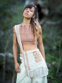 Big Tribal Side Bag, Ethnic Bag, Beach Bag, Unique Shoulder bag, Fringe Bag, Crossbody Bag, Boho Bag, Hippie Bag, Sling