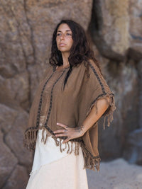 Boho Fringe Poncho