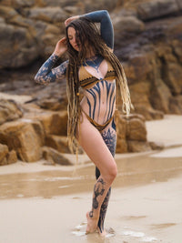 Tribal Organic Bikini Set, Tribal Style Bikini, Block Print Bikini, Organic Cotton Bikini, Boho Bikini, Tribal Swimsuit, Hippie Bikini