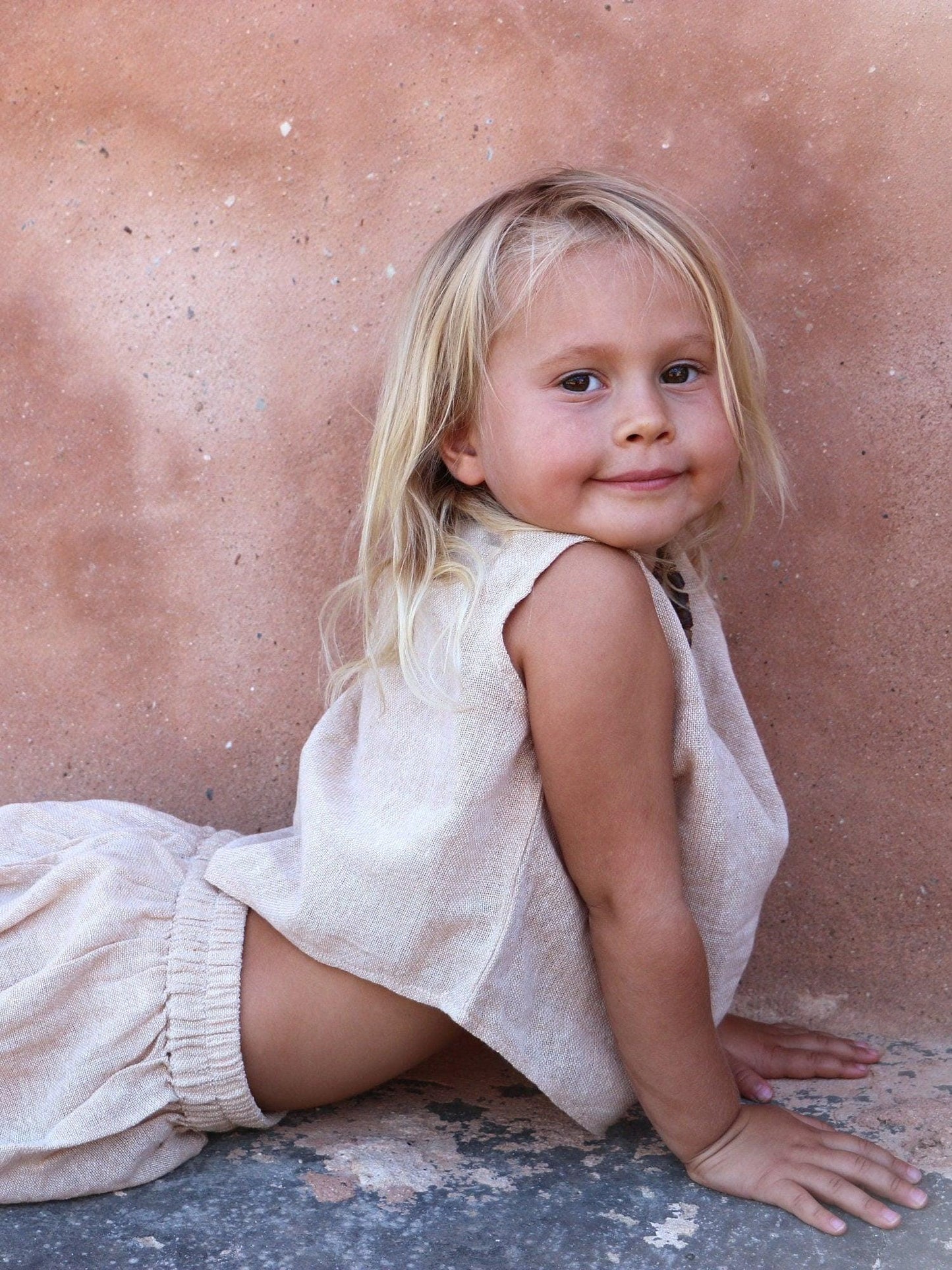 Small Kids Jute Top, Kids Jute Top, Kids Natural Top, Organic Kids Clothing, Kids Unisex Shirt, Kids Eco Top, Childrens Organic Top