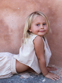 Small Kids Jute Top, Kids Jute Top, Kids Natural Top, Organic Kids Clothing, Kids Unisex Shirt, Kids Eco Top, Childrens Organic Top