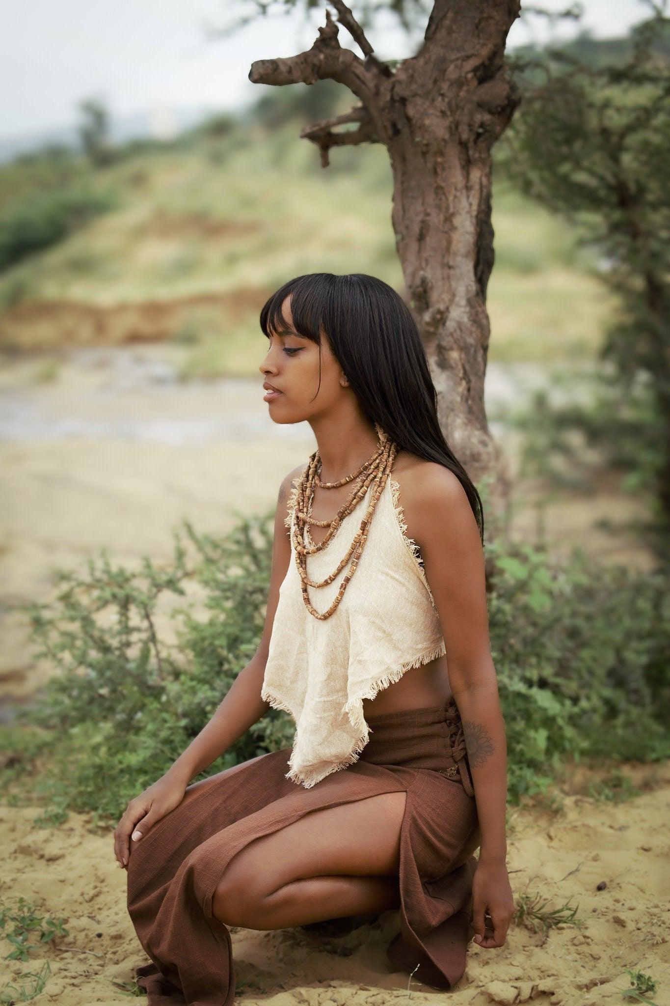 Earthy Jute Halter Top