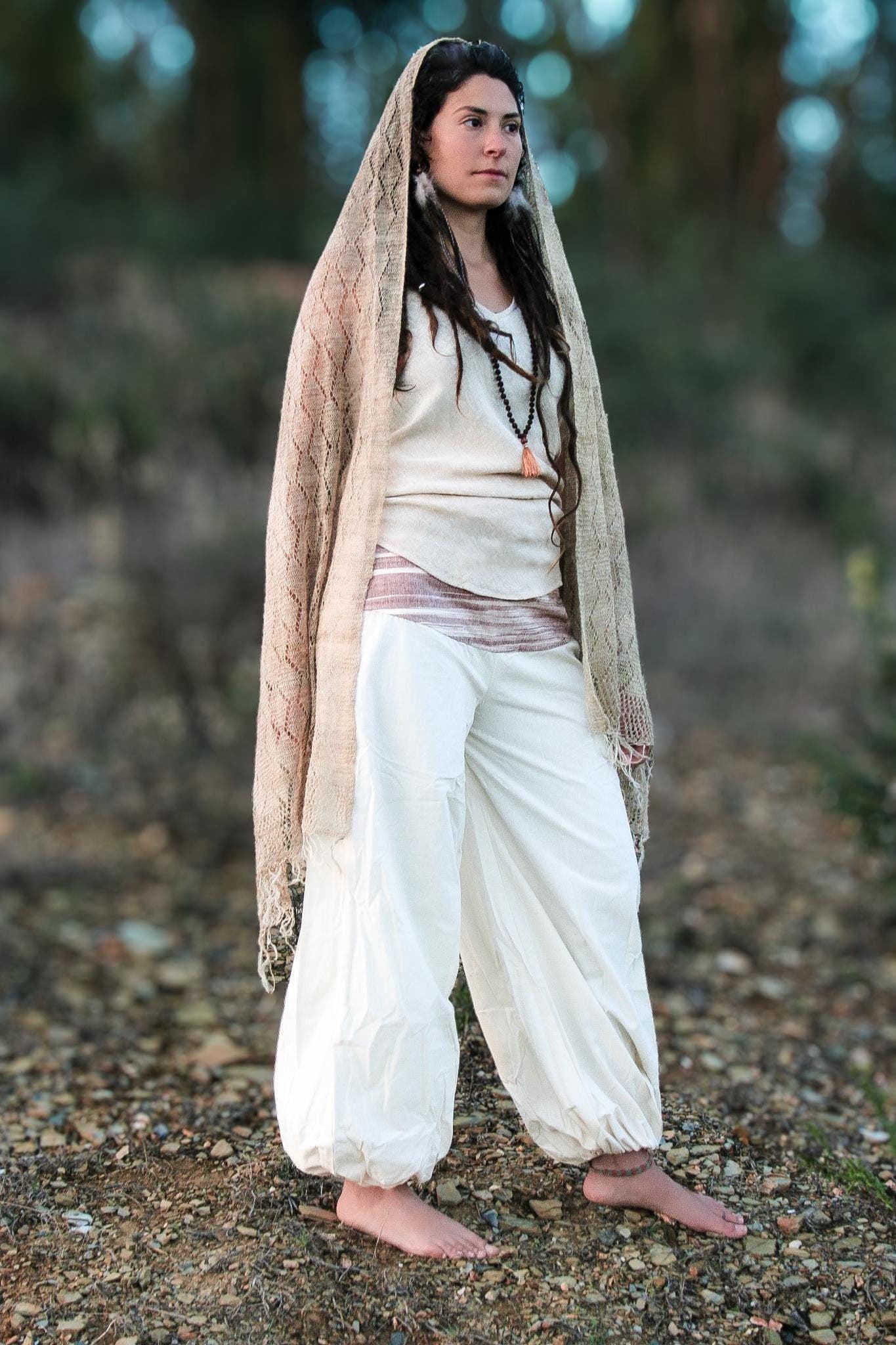 Women Yoga Pants, Khadi Pants, Wide Leg Pants, Hippie Pants, Natural Clothing, Loose Pants, Palazzo Pants, Red Pants, Boho Clothing