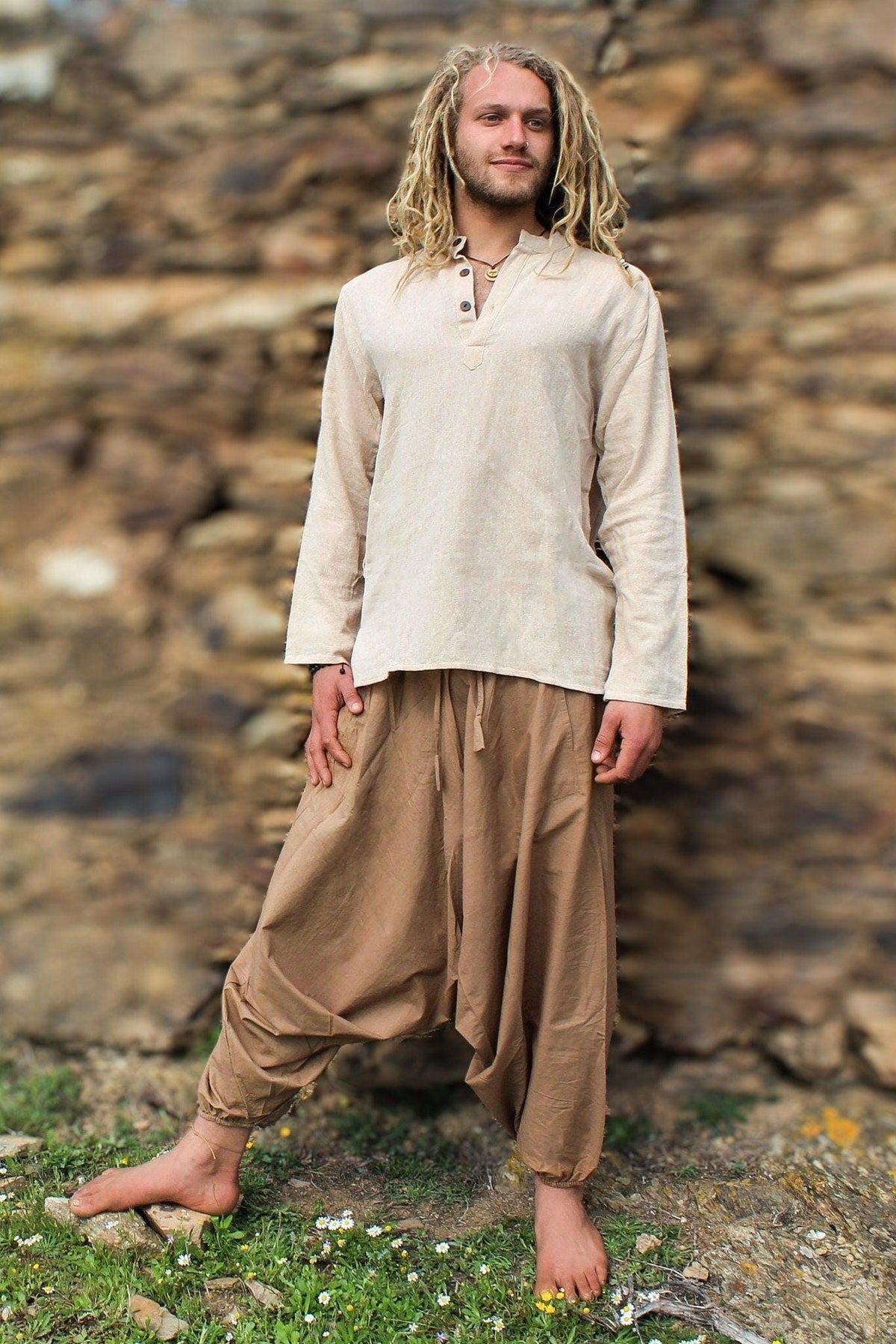 Natural Jute Men Shirt