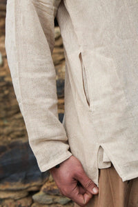 Natural Jute Men Shirt