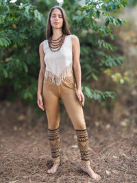 Organic Tribal Block Print Leggings