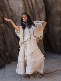 Boho Fringe Poncho
