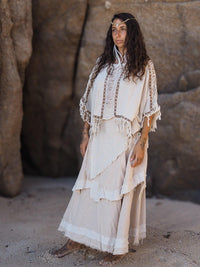 Boho Fringe Poncho