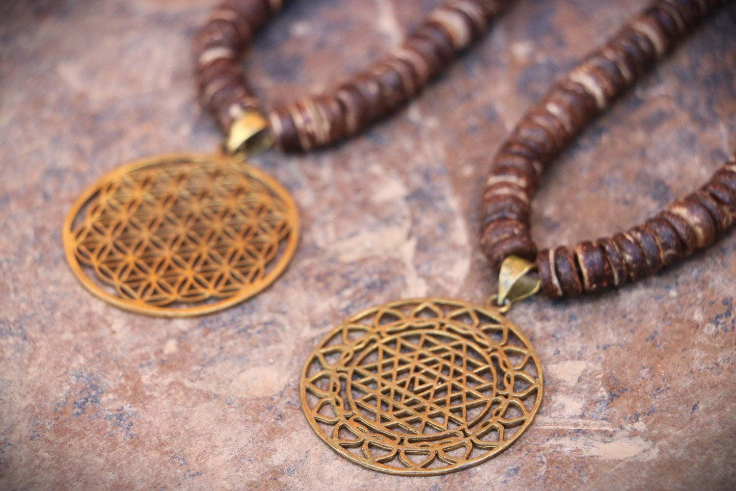 Coconut Sacred Symbols Necklace