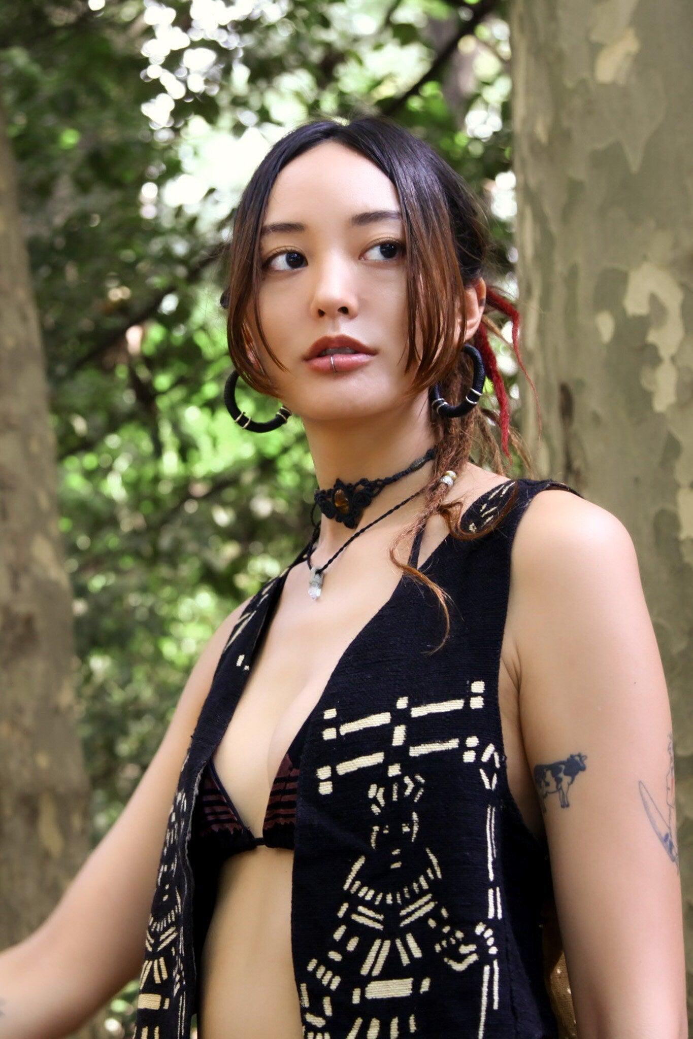 Organic African Mud Cloth Vest